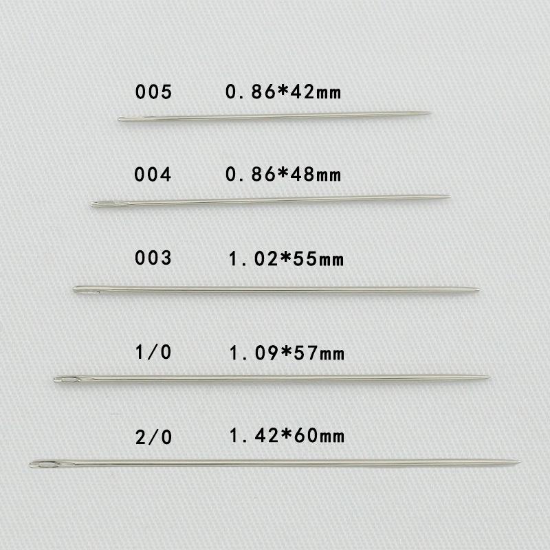 JohnJames Leather Round Head Hand Sewing Needles - Pack of 25 for Leather Stitching