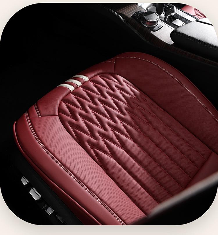 Universal Leather Car Seat Cover: Easy-to-Clean, Four Seasons Use