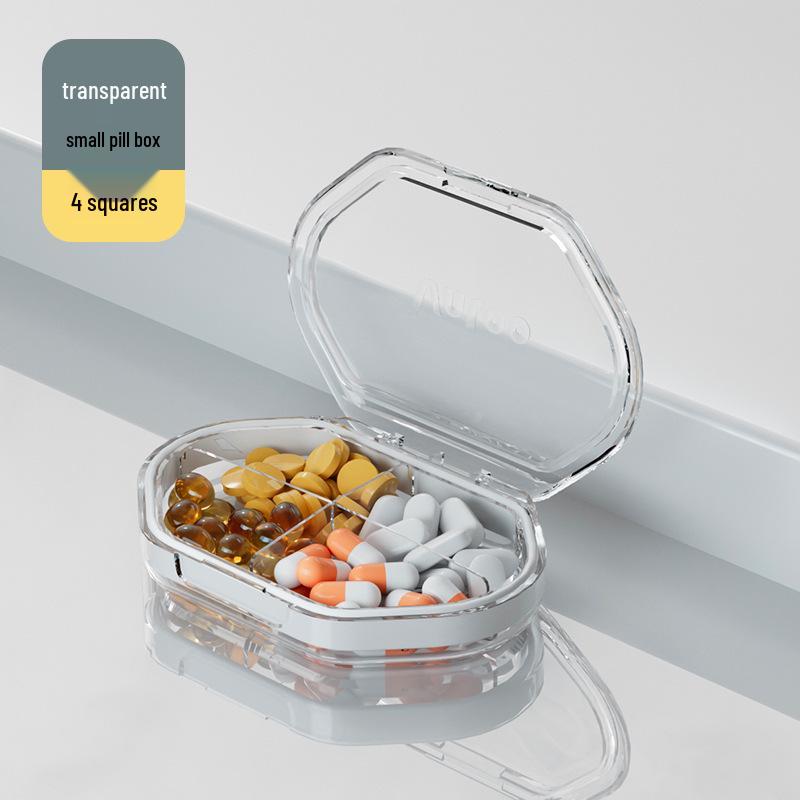 Portable Weekly Pill Organizer - 3 Daily Slots, Large Capacity, 7-Day Medication Reminder Box