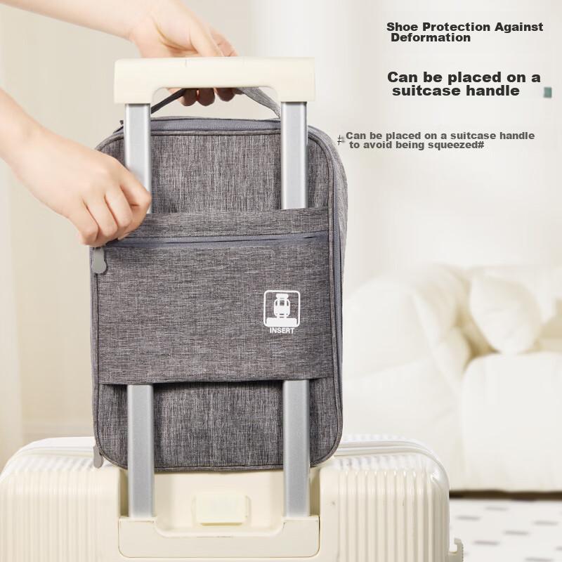 Etravel Travel Shoe Storage Bag, Handheld Luggage Bag, Gray