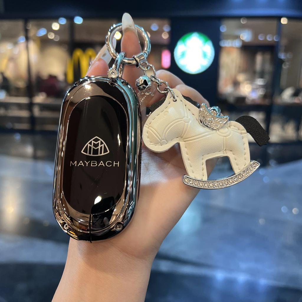 SFX1  Zinc Alloy Car Key Case Cover for Mercedes Benz 2022 C S Class W206 W223 S350 C260 C300 S400 S450 S500 Key Shell Protector