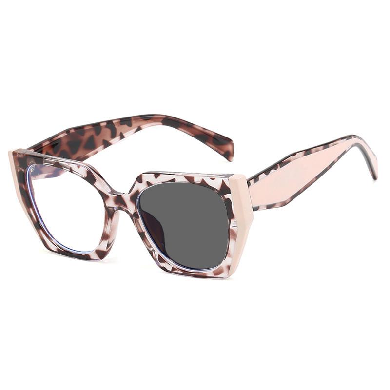 Brand Design Black White Glasses Women Frame Photochromic Anti Blue Light Computer Reading Eyeglass Hyperopia 0 To +6