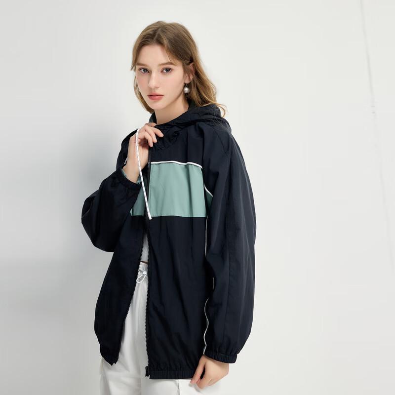 

Женская модная куртка Qiusyiren с цветными блоками S