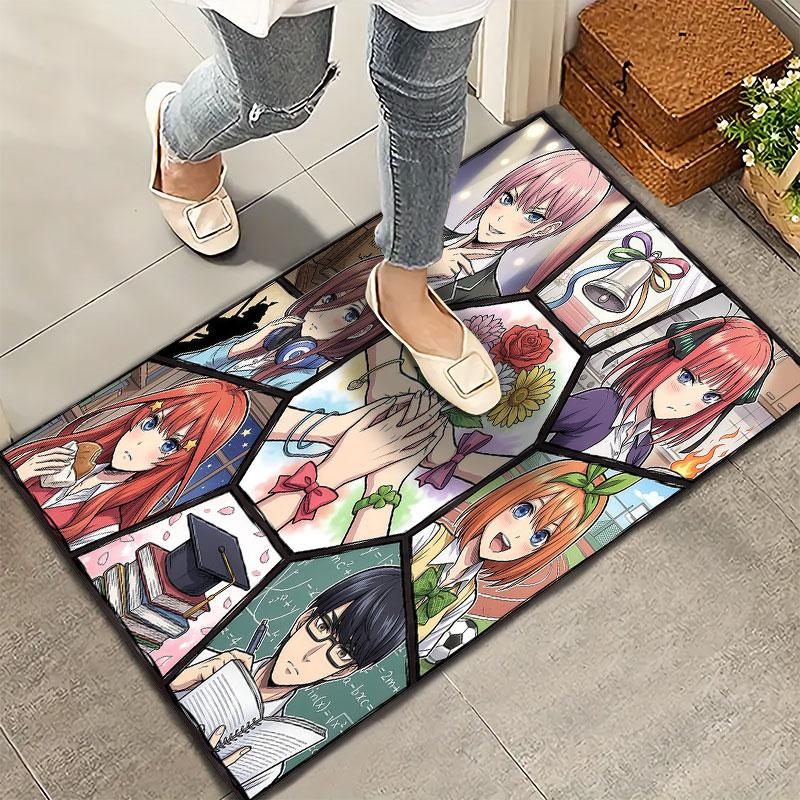 Alfombra Alfombrilla de Los Quintillizos Esenciales Para Sala de Estar Dormitorio Hogar Decoración de Sofá Niños Juego Alfombrilla Antideslizante para el Suelo