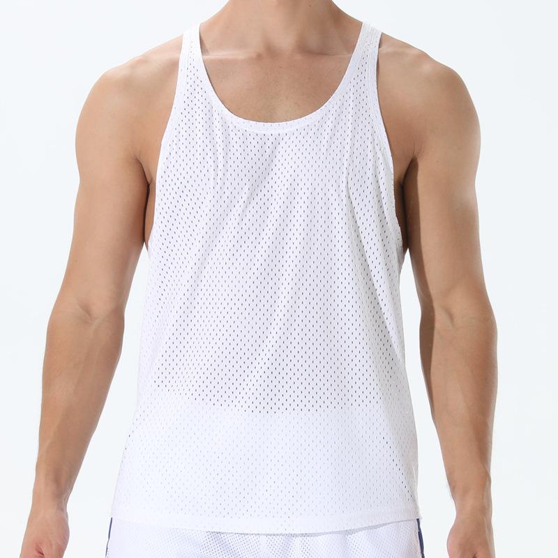 

Мужской жилет для активного отдыха, быстросохнущий, для бега, фитнеса, аэродинамической трубы, сетчатый спортивный жилет без рукавов I-образной формы, мужской XXL