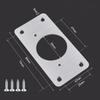 4/10 Pair Stainless Steel Hinge Repair Plate for Kitchen Cupboard Cabinet Door Fixing Screws Hardware