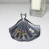 Jewelry Storage Tray Matte Finish Elegant Ballet Skirt Design Organizer Stylish Tray for Rings Earrings Necklaces Keys