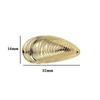 10pcs Metal Button Sewing Clothing DIY Craft High-Grade Decorative Golden/Silver Irregular Shell Shape Buttons Accessories