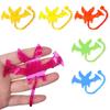 10Pcs Stretchable Climbing Spider Web Elastic Sticky Hand Novelty Toys for Kids Halloween Birthday Party Decorations Gifts