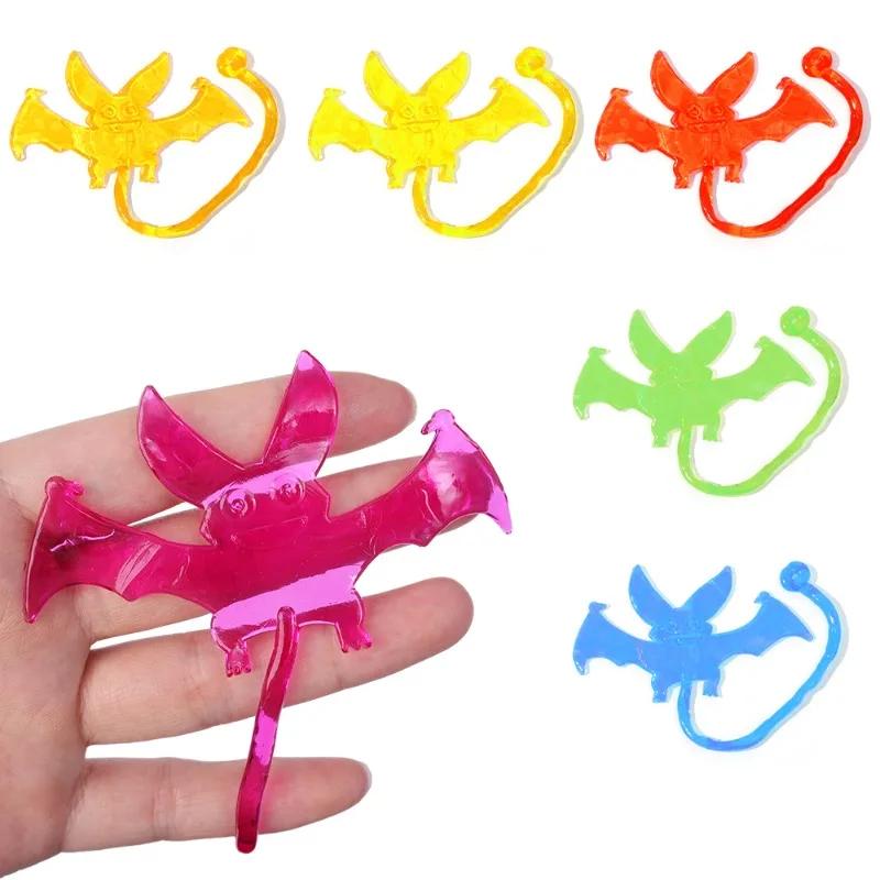 10Pcs Stretchable Climbing Spider Web Elastic Sticky Hand Novelty Toys for Kids Halloween Birthday Party Decorations Gifts
