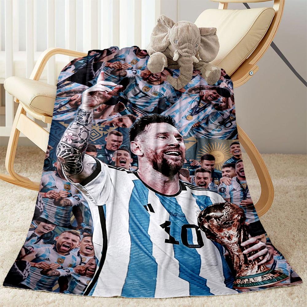 Messi 518 Decke Strapazierfähiger Komfort Geeignet für Stuhl Sofa Bürostuhl Ganzjahresgebrauch Wärmende Dekoration Geschenk für Reisen Zuhause Geburtstage