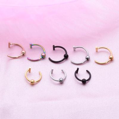 Europäischer und Amerikanischer Edelstahl Lippe, Nase, Augenbraue Hufeisen Piercingschmuck