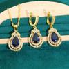 Korean Version of Ultra Shimmering Micro Inlay Jewelry Anti-allergic Zircon Bracelet Necklace Earrings Jewelry Set