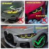 1 sada žlutých kovových světel pro BMW G80 M3/G82 M4 (Barva: Jak je znázorněno)