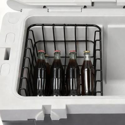 Freezer Baskets Metal Upright Container Refrigerator Basket Cooler Storage Rack for Produce Vegetables Fruits Beverage Food Beer