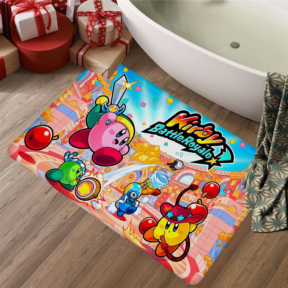 Hot Lovely K-Kirbies Animation Floor Mat Cheaper Anti-slip Modern Living Room Balcony Printed Bedside Mats