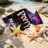 Custom Name Personalized Poppy Playtime Print Beach Towel, for Trip Camping Beach Party Home Decor, Birthday Gift for Family & Friends