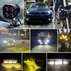 1000W Super Bright 3 Inch Dual Color LED Motorcycle Headlights Spotlights Auxiliary12V 24V Driving Lamp for 4x4 Car Auto SUV ATV