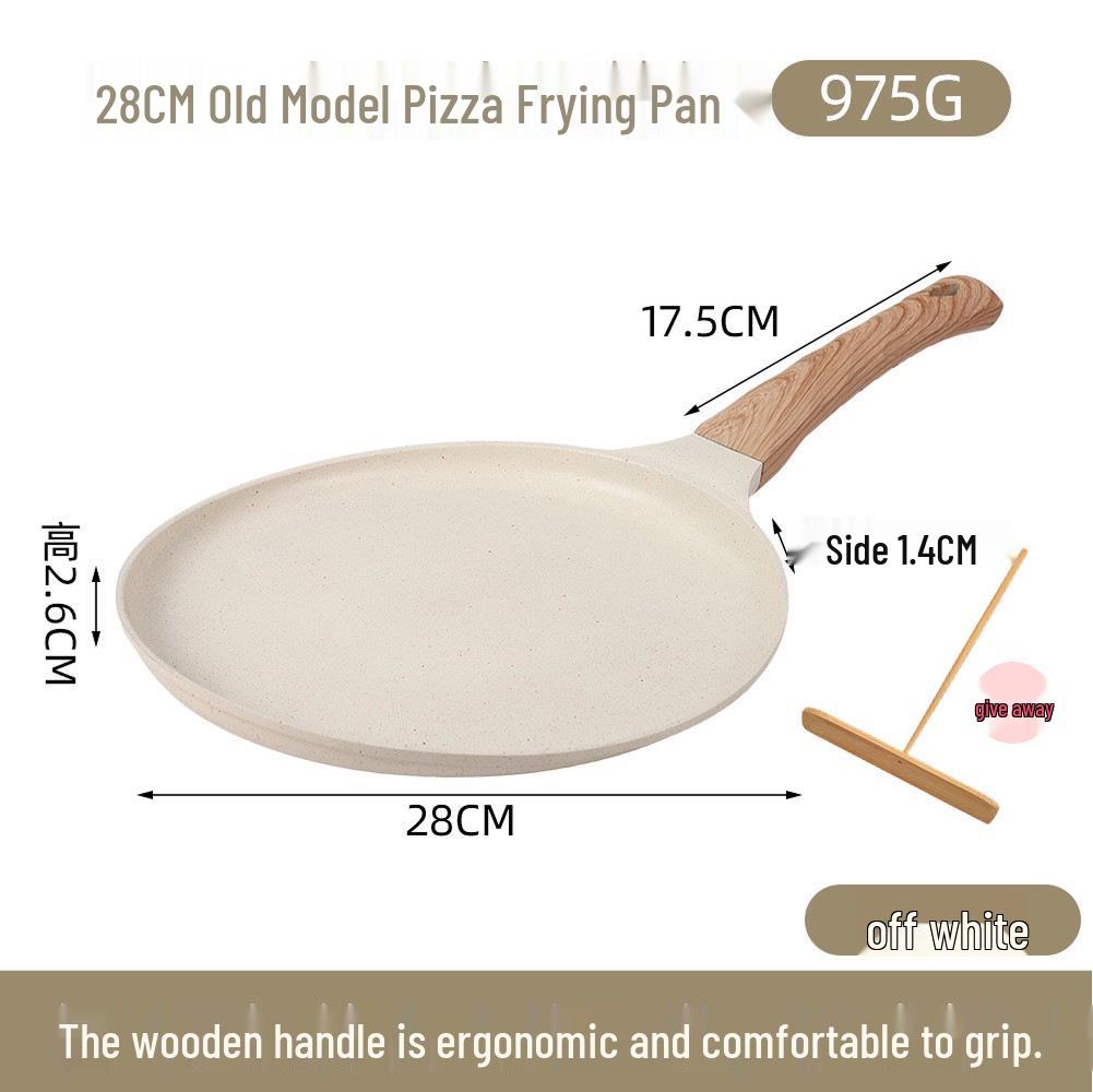 Non-Stick Medical Stone Pan: Ideal for Pizza, Crepes, Steak, Omelettes, and Pancakes