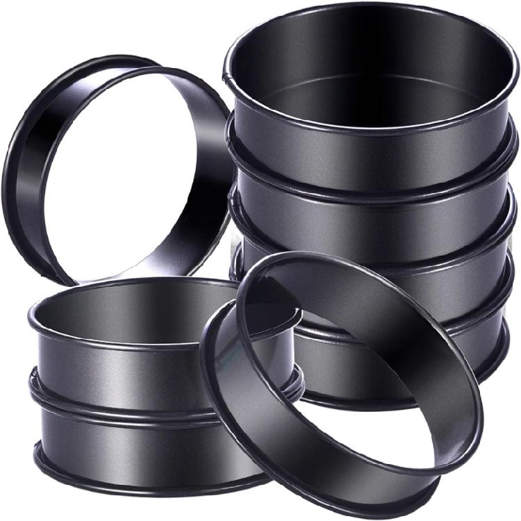 8 шт. Универсальные металлические формы для выпечки Формы для английских маффинов Кольца для крампсов 1