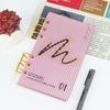 A6 Frosting Thick line Acrylic Loose Leaf Binder Cover DIY Account Book Journal Planner Office Stationery Supplies