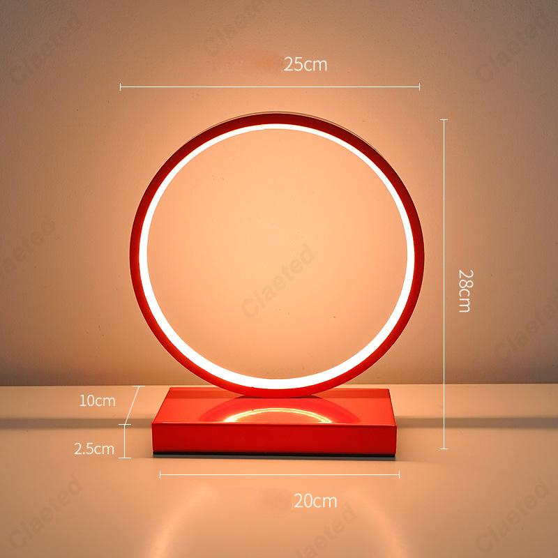 Creative and Minimalist LED Storage Ring Table Lamp Dormitory Desk Bedroom Headboard Decoration Atmosphere Small Night Light