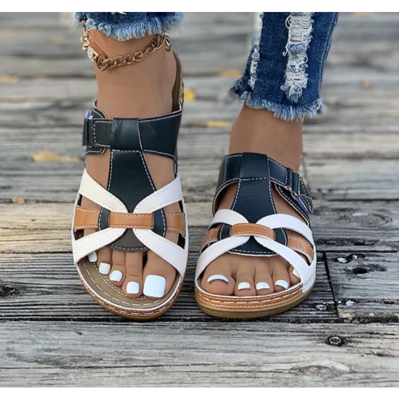 New Summer Women Wedge Sandals Premium Orthopedic Open Toe Sandals Vintage Anti-slip Casual Female Platform Retro Shoes