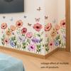 Bunte Schmetterlings-Wandaufkleber Abnehmbare Sticker für Heimdekoration Aufkleben und Abziehen Florale Aufkleber Blumen-Wandkunst Dekorationen