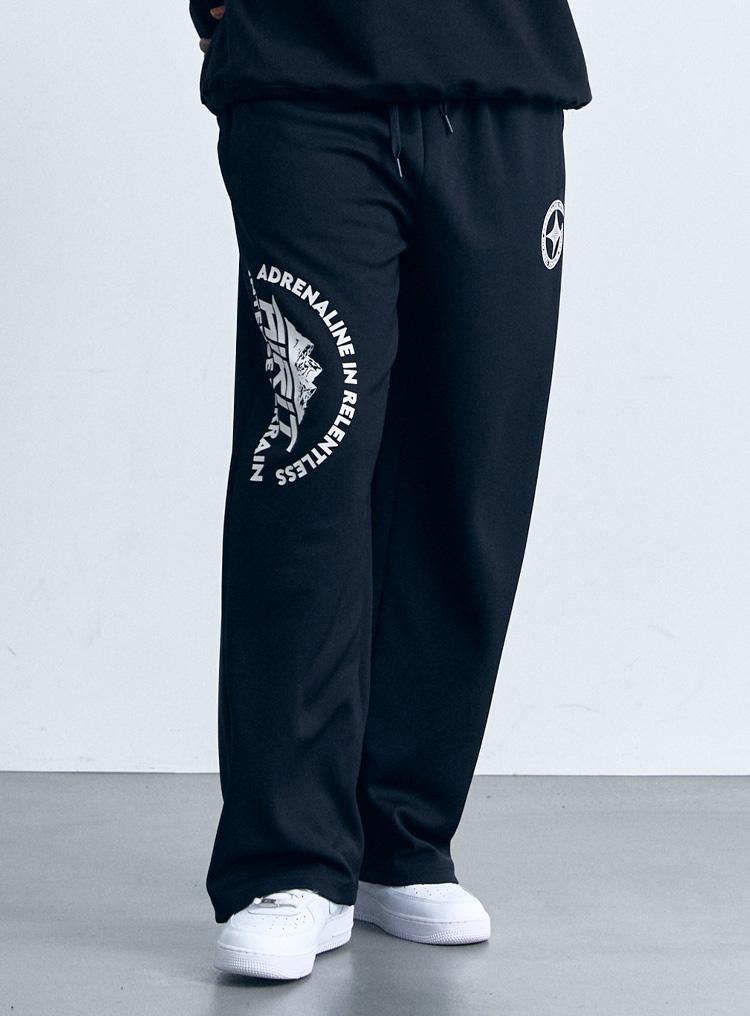 AIRIT Backcronim Wide Pants Am9099 Bk
