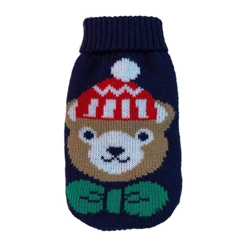 Dog Cat Sweater Winter Warm Knitting Coat Cats Knitted Clothing Dog Clothes For Small Dogs Christmas Season Pets Outfit Chihuahua