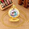 Strass Eule Taschenuhr Vintage Herren Damen Quarzuhren Accessoires Weihnachtsgeschenke