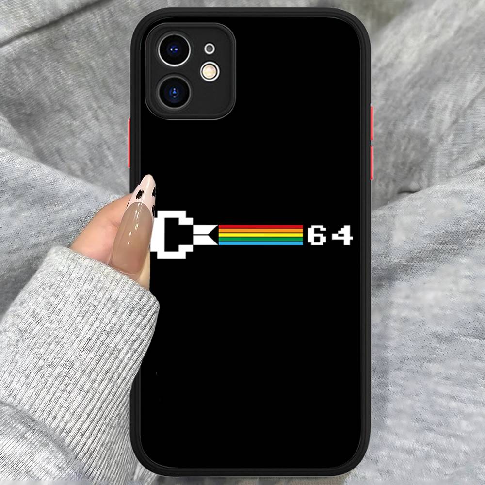 

C-Commodore 64 For IPhone 16 15 14 Plus 13 12 11 Pro Max X XS MAX Translucent Matte Shockproof Cover iphone 15 plus