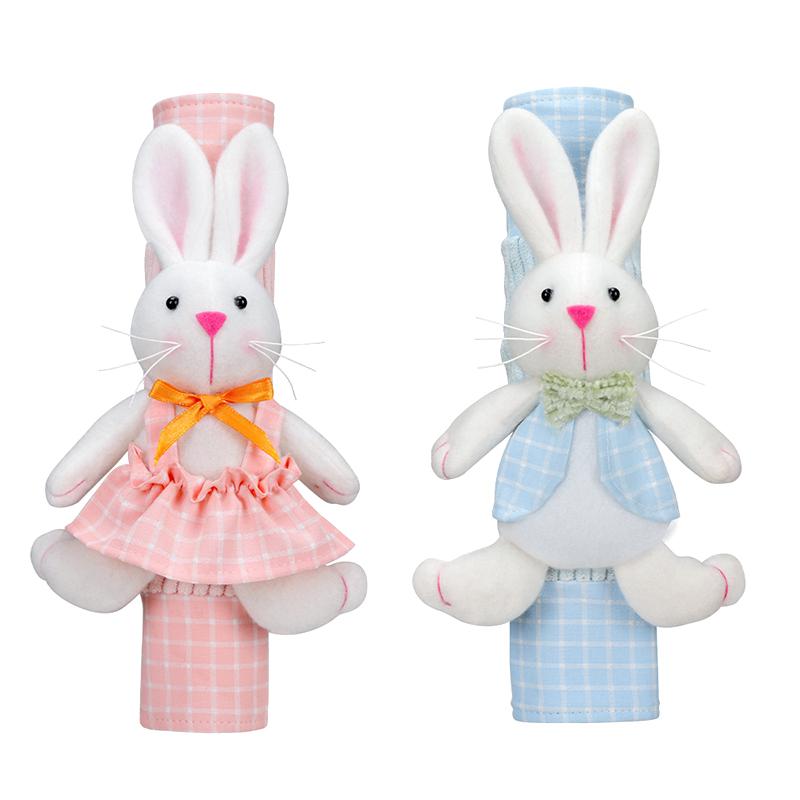 Refrigerator Door Handle Covers Set Of 2 Easter Cute Rabbit Bunny Egg Washable Fridge Dishwasher Mocrowave Oven Door Decor