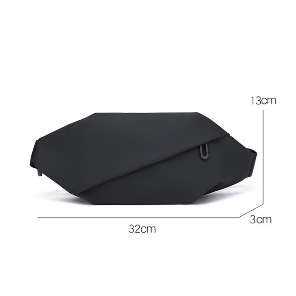 Man Nylon Waterproof Waist Pack Minimalist Outdoor Sports Running Jogging Waist Bag Fashion Crossbody Belt Bag Chest Bag for Men