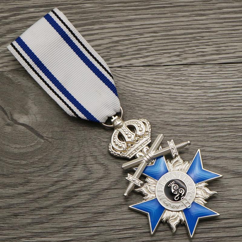 Prussia, Bavaria, Crown, Cross, Metal, Enamel, Emblem, Soviet Commemorative Medal, Badge, Christmas gift, Stocking stuffers