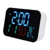 WiFi Smart Clock Thermometer Humidity Digital Clock   Alarm Date Day Compatible with   Smart App Remote Control Large Display Brightn