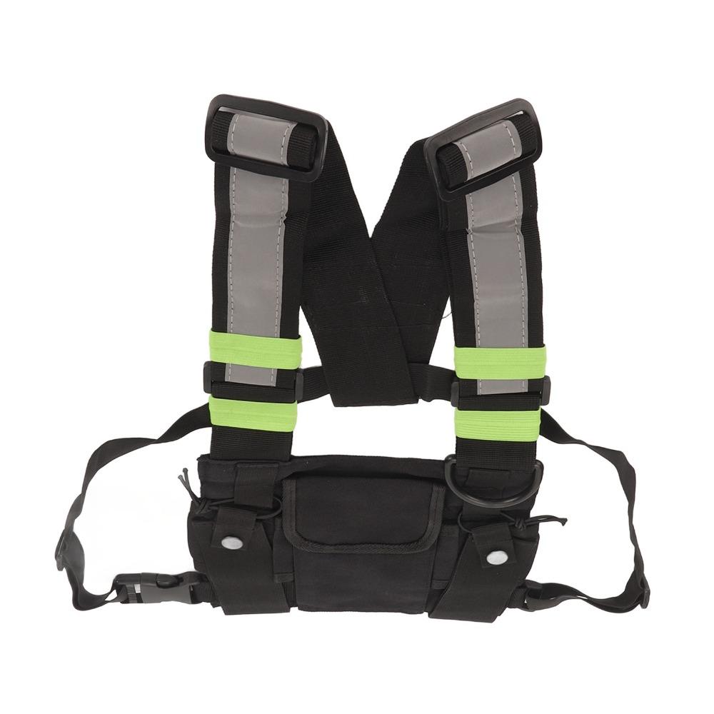 Adjustable Straps Universal Radio Chest Harness Bag Pocket Pack Vest Radio Chest Harness Two Way Radio Harness