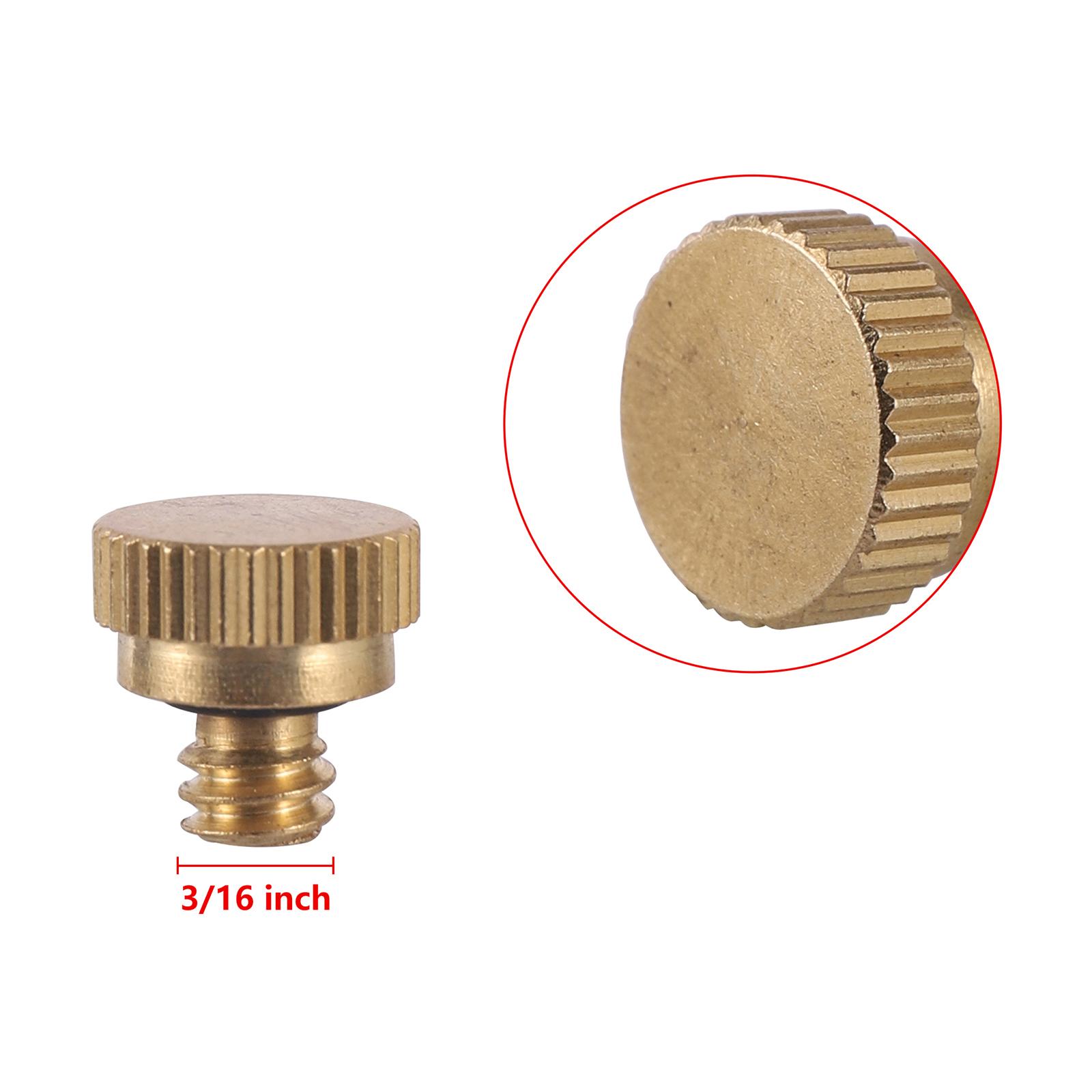 10Pcs Metal Misting Nozzle 1/4 Water Connectors Low Pressure Fog Spray System Fittings Irrigation Cooling Landscape Dusting Tool