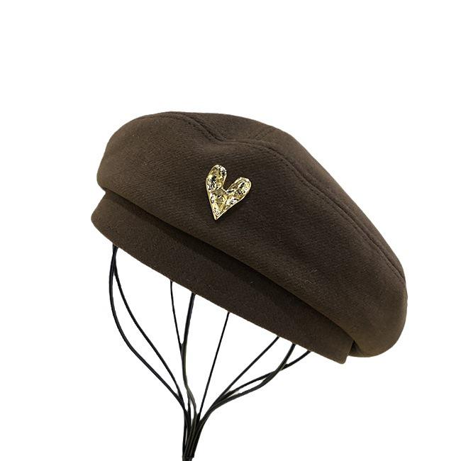 Women's Retro Japanese Cartoon Bear Wool Beret Hat