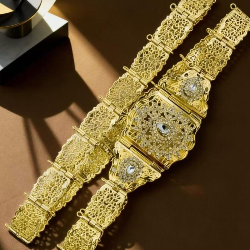 Marokkanische Stile Metallgürtel Für Damen Und Herren Verstellbarer Bund Mit Exotischem Design Modeaccessoire