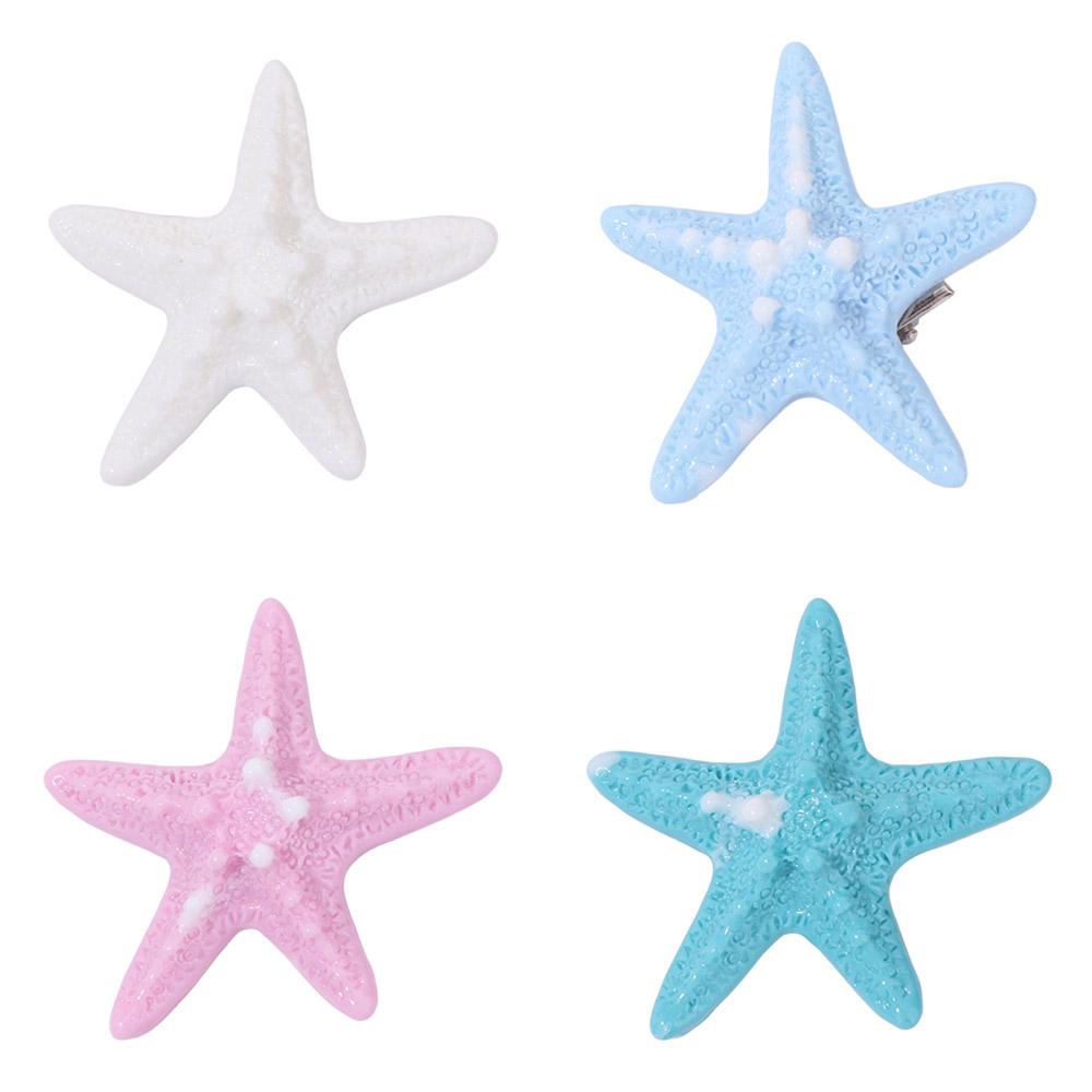 2 Stück Seestern Haarspange Sommer Süße Pony-Klammer Elegante Seestern-Haarnadel Haarschmuck