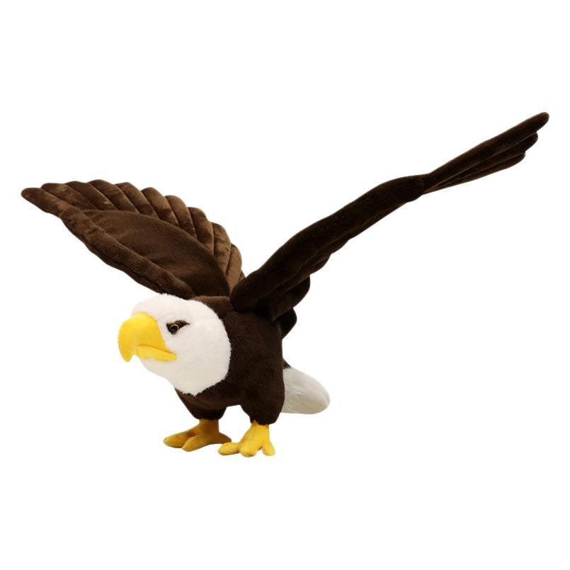 New Product Simulated Bald Eagle Plush Toys Bald Sea Eagle Dolls Bird Animal Ornaments
