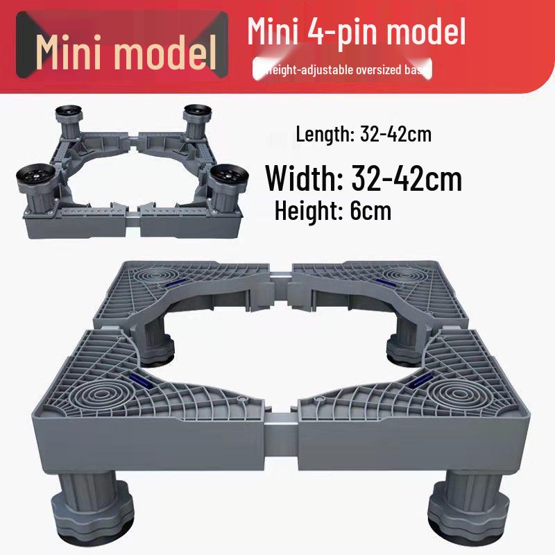 Suport de bază reglabil pentru mașină de spălat cu depozitare