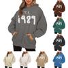 Women's Oversized Sweatshirt Pullover Hoodie Long Sleeves With Pockets Winter Fall Clothing Color Pullover Sports Workout Casual Clothes