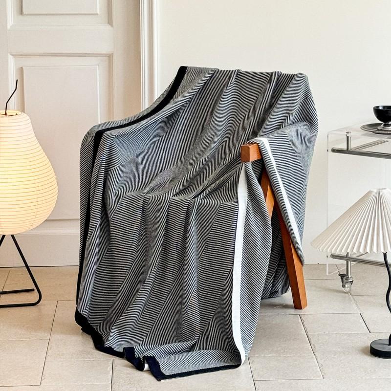 Acrylic Knit Sofa Throw Blanket Cotton Top Layer Nordic Geometric Lightweight Luxury Nap