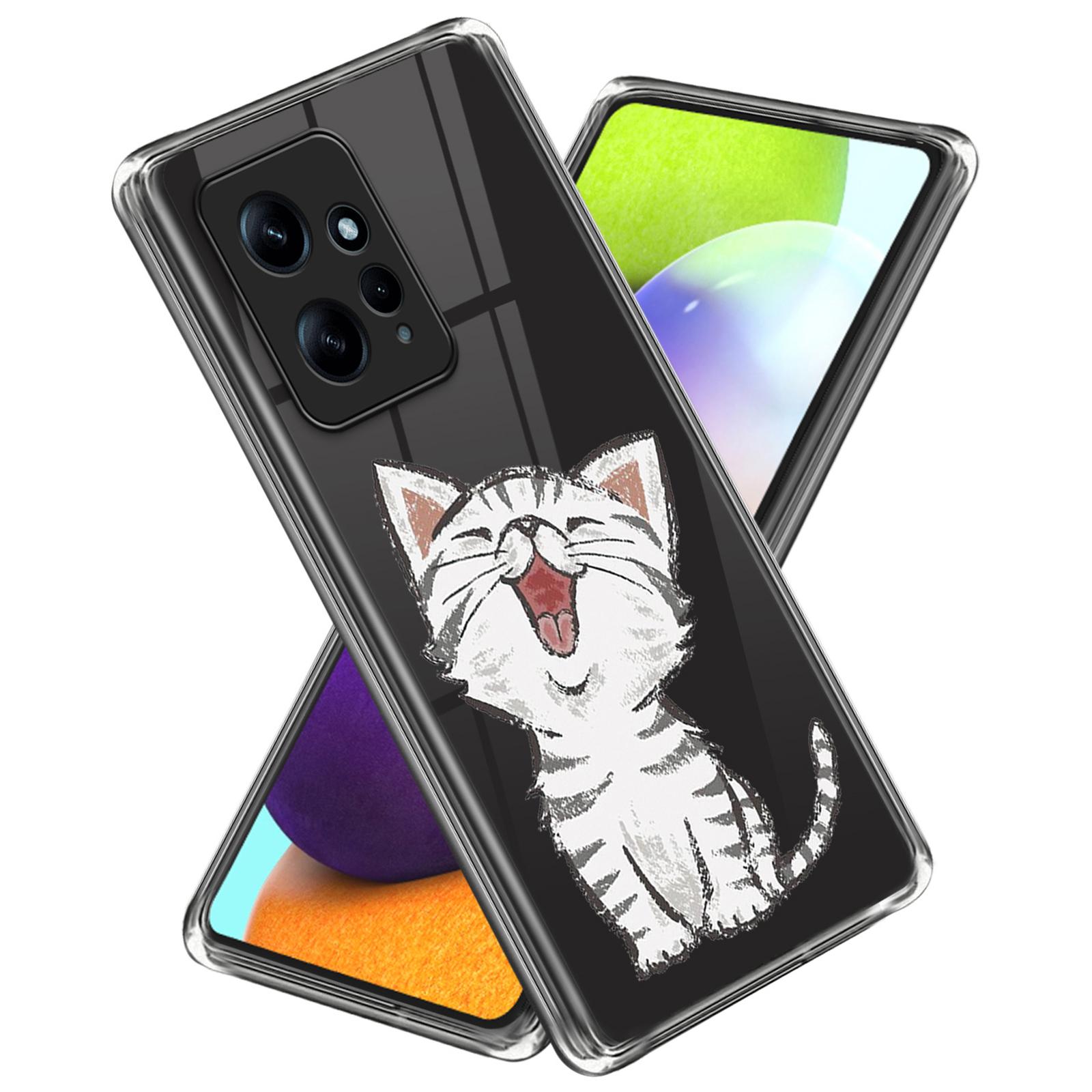 

ТПУ чехол для телефона Xiaomi Redmi Note 12 4G с принтом в виде ракушек Cat