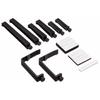 CARMATE Car Drink Holder Table Type Leather Look/Chrome FC141