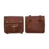 Handmade Leather Motorcycle Saddle Bags Vintage Bike Panniers