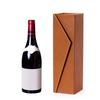 Brown Leather Wine Gift Box Reusable Leather Wine Bottle Package Box for Wedding Anniversary Travel Restaurant Party