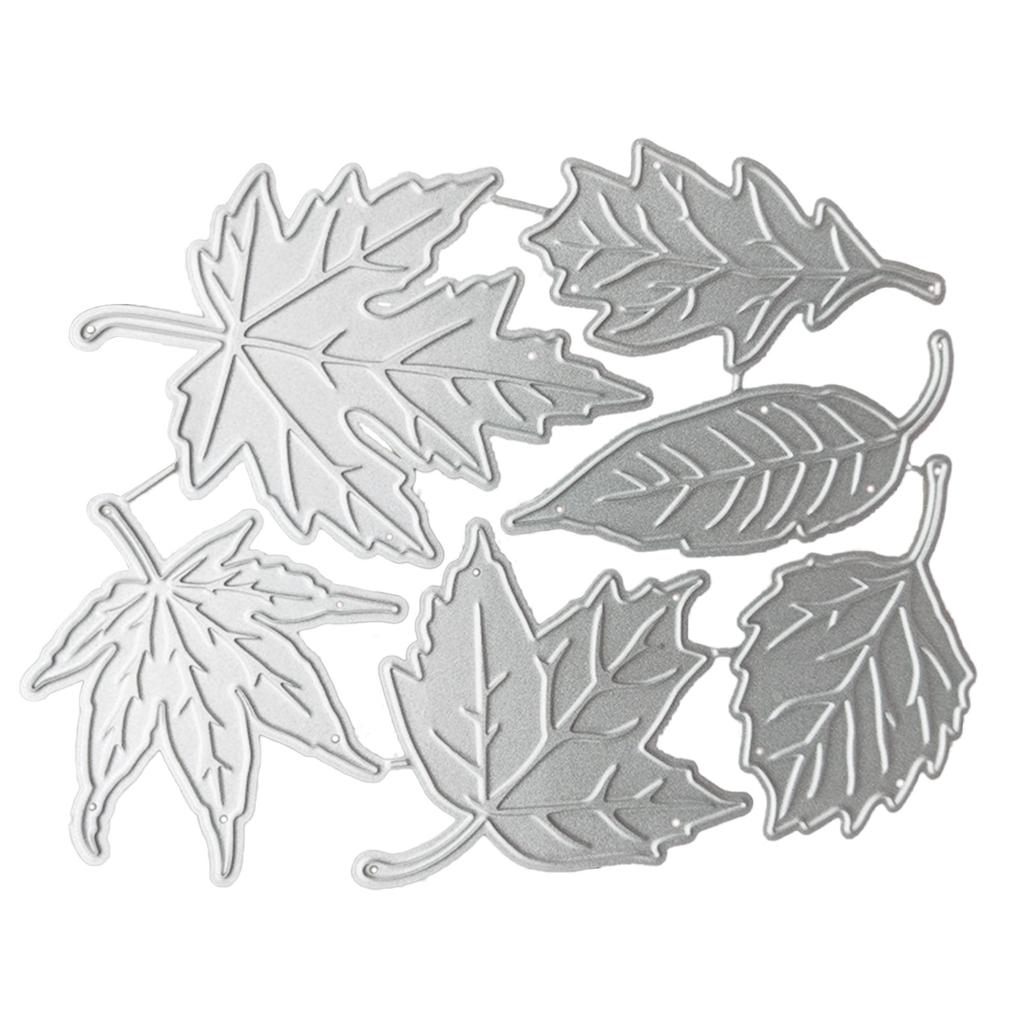 Leaf Embossing Cutting Dies Hollow out Leaf Embossing Die Cuts for Card Making DIY Scrapbooking Album Paper Crafts